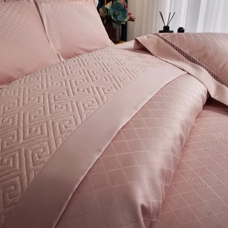 Elegance Blush - Luxury Egyptian Cotton Duvet Cover Set