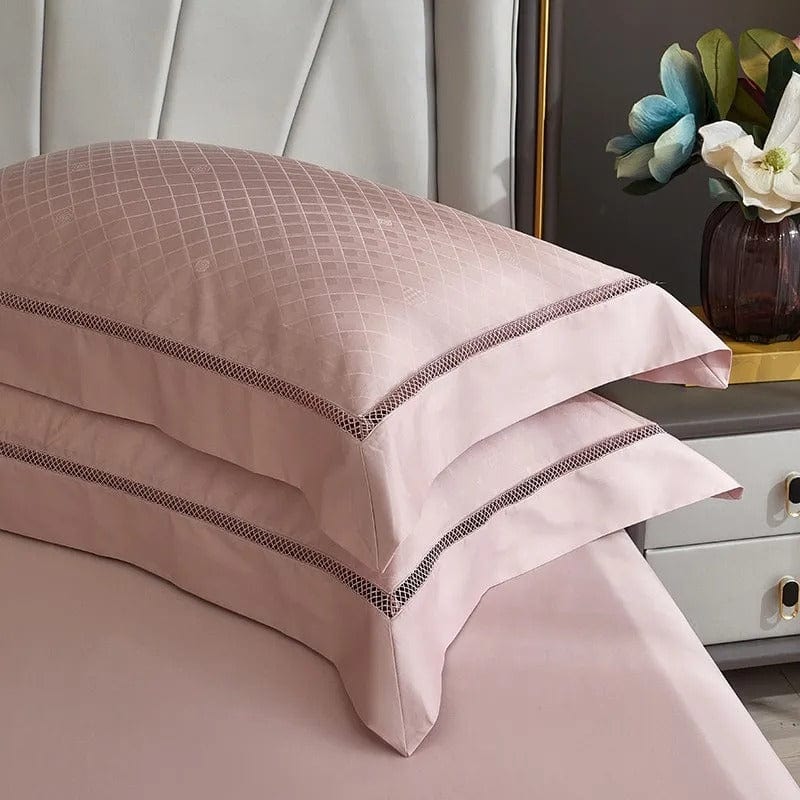 Elegance Blush - Luxury Egyptian Cotton Duvet Cover Set