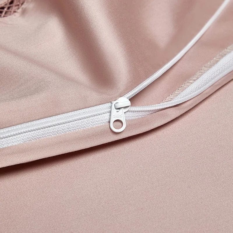 Elegance Blush - Luxury Egyptian Cotton Duvet Cover Set