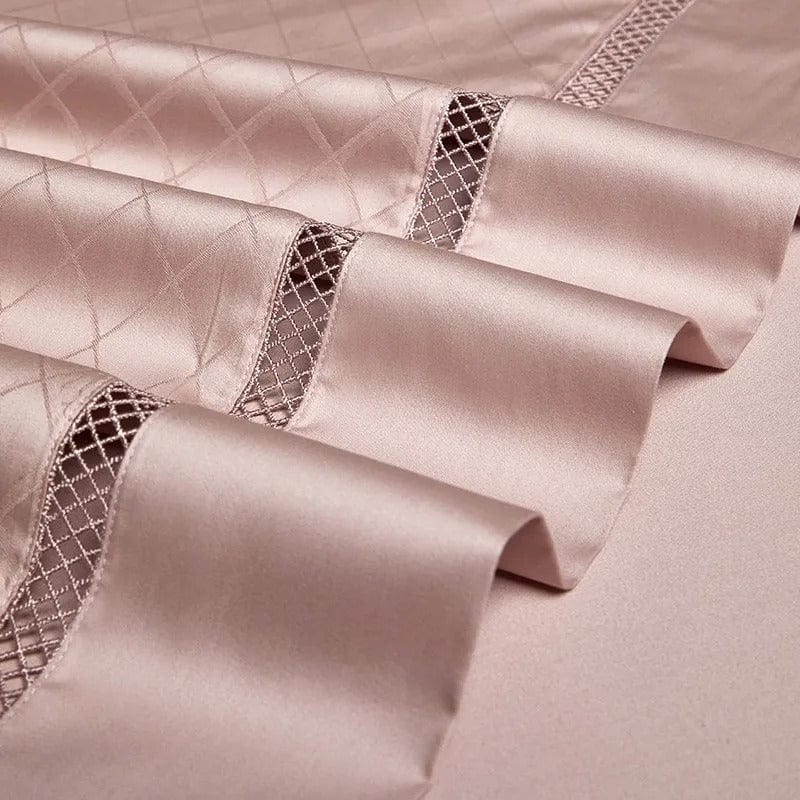 Elegance Blush - Luxury Egyptian Cotton Duvet Cover Set