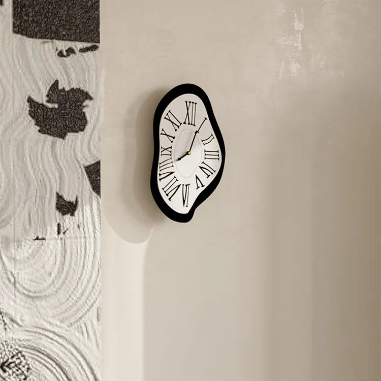 Surreal Black Wall Clock: Artistic & Stylish