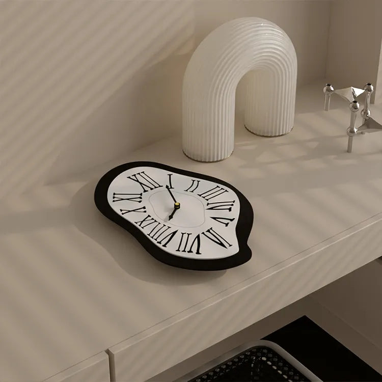 Surreal Black Wall Clock: Artistic & Stylish