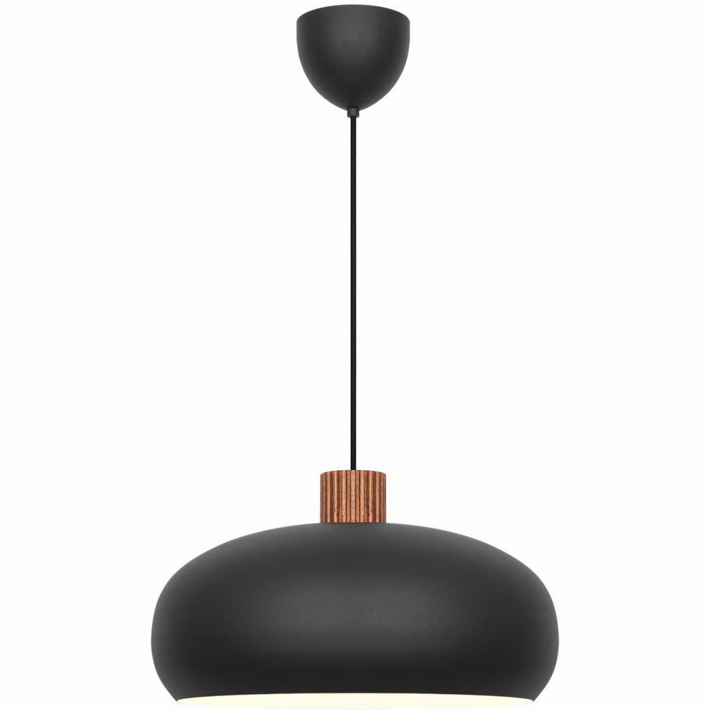 Aurelio Design Light – Black Wooden Pendant Lamp E27