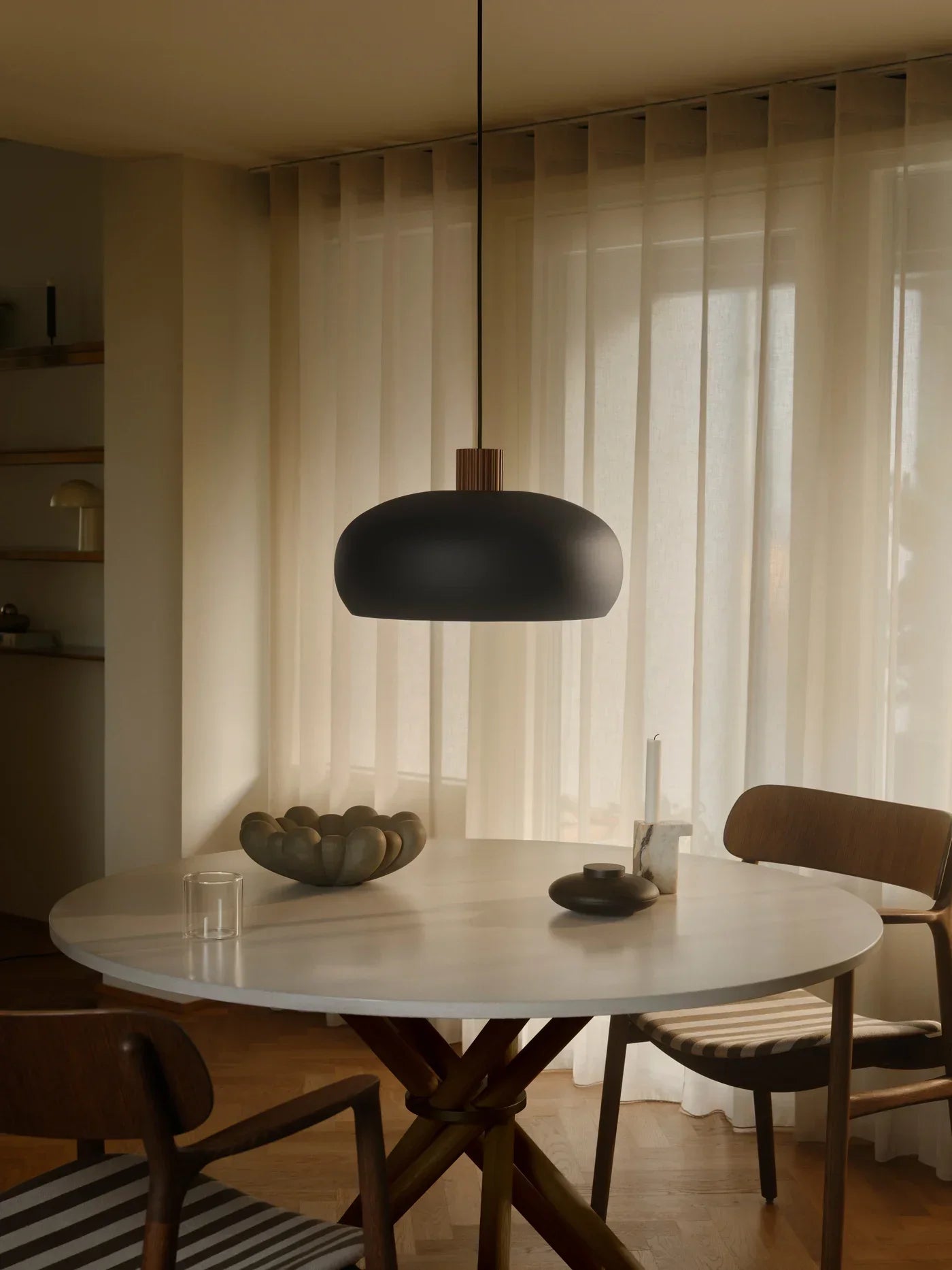 Aurelio Design Light – Black Wooden Pendant Lamp E27