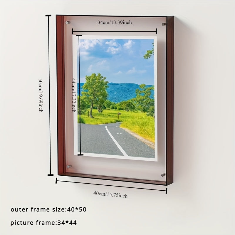 AcrylicFrame – Modern Vertical Photo Frame for Table and Wall