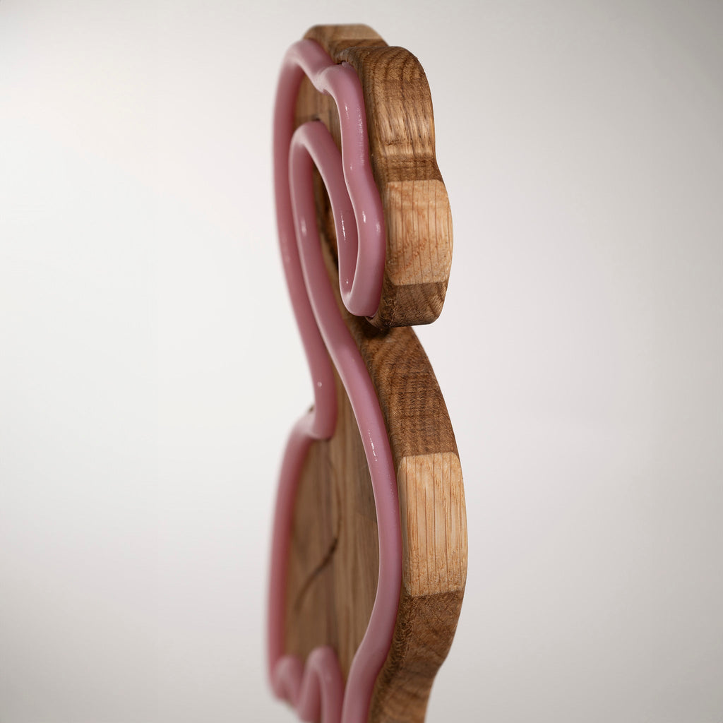 TropicalGlow - Wooden Neon Lamp with IR Remote