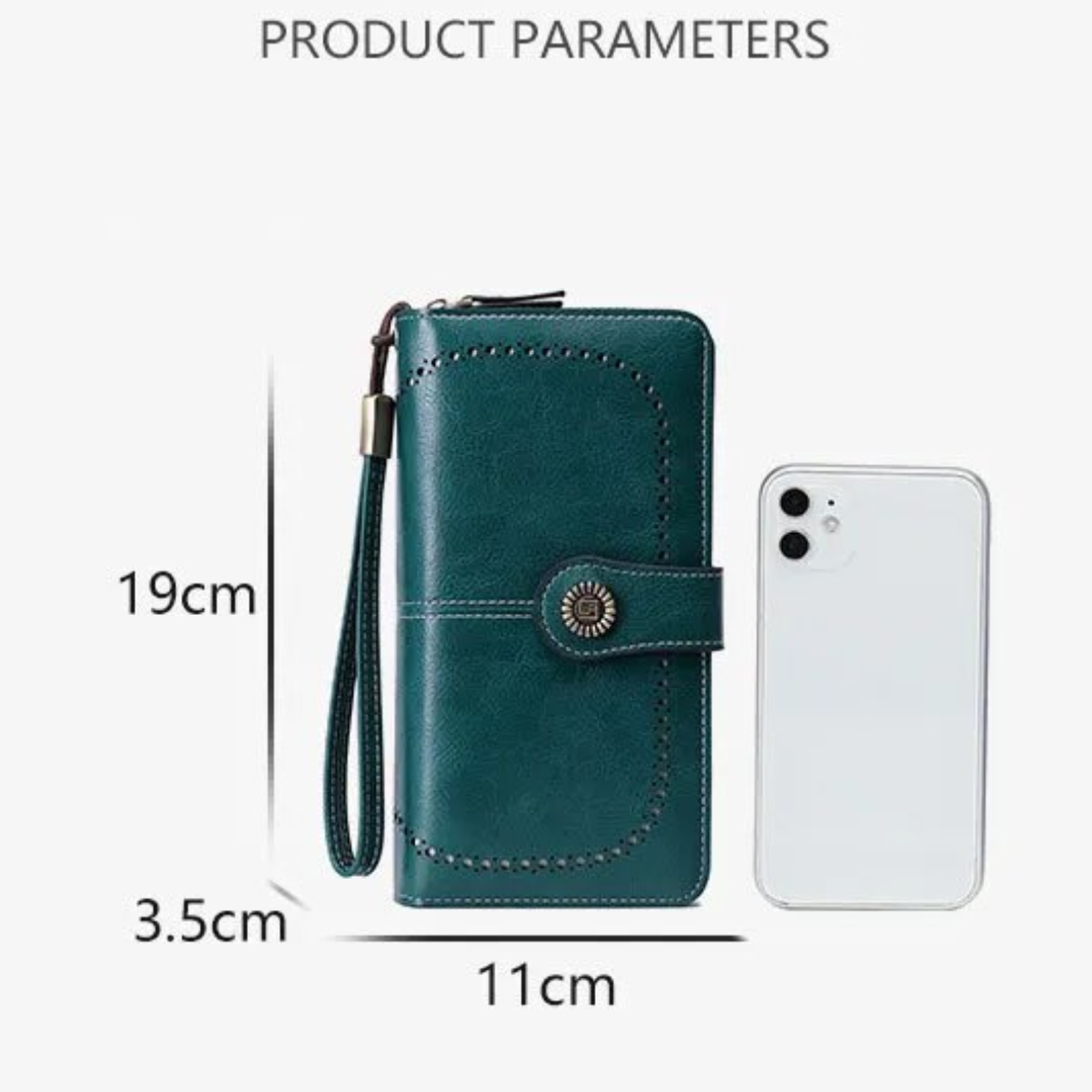 LeatherMax - Stylish Leather Wallet with Wrist Strap