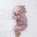 DinoDream – Cute Baby Romper Whiteh Hood