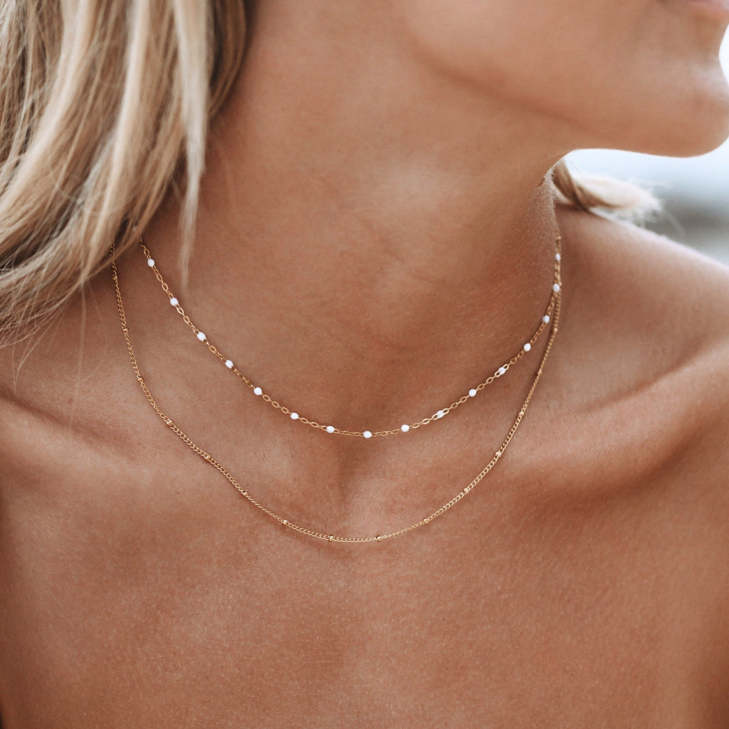 Amara Double Beaded Choker - Elegant and Unique!