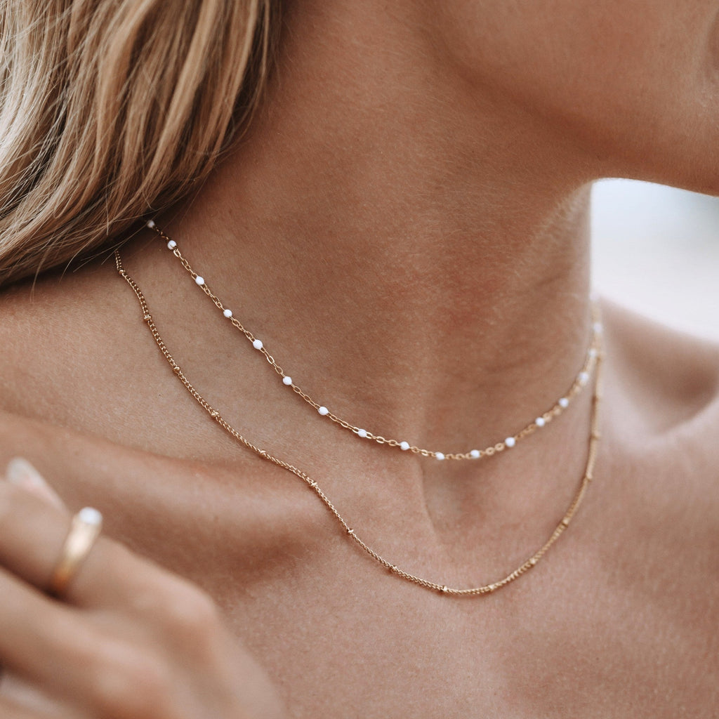 Amara Double Beaded Choker - Elegant and Unique!