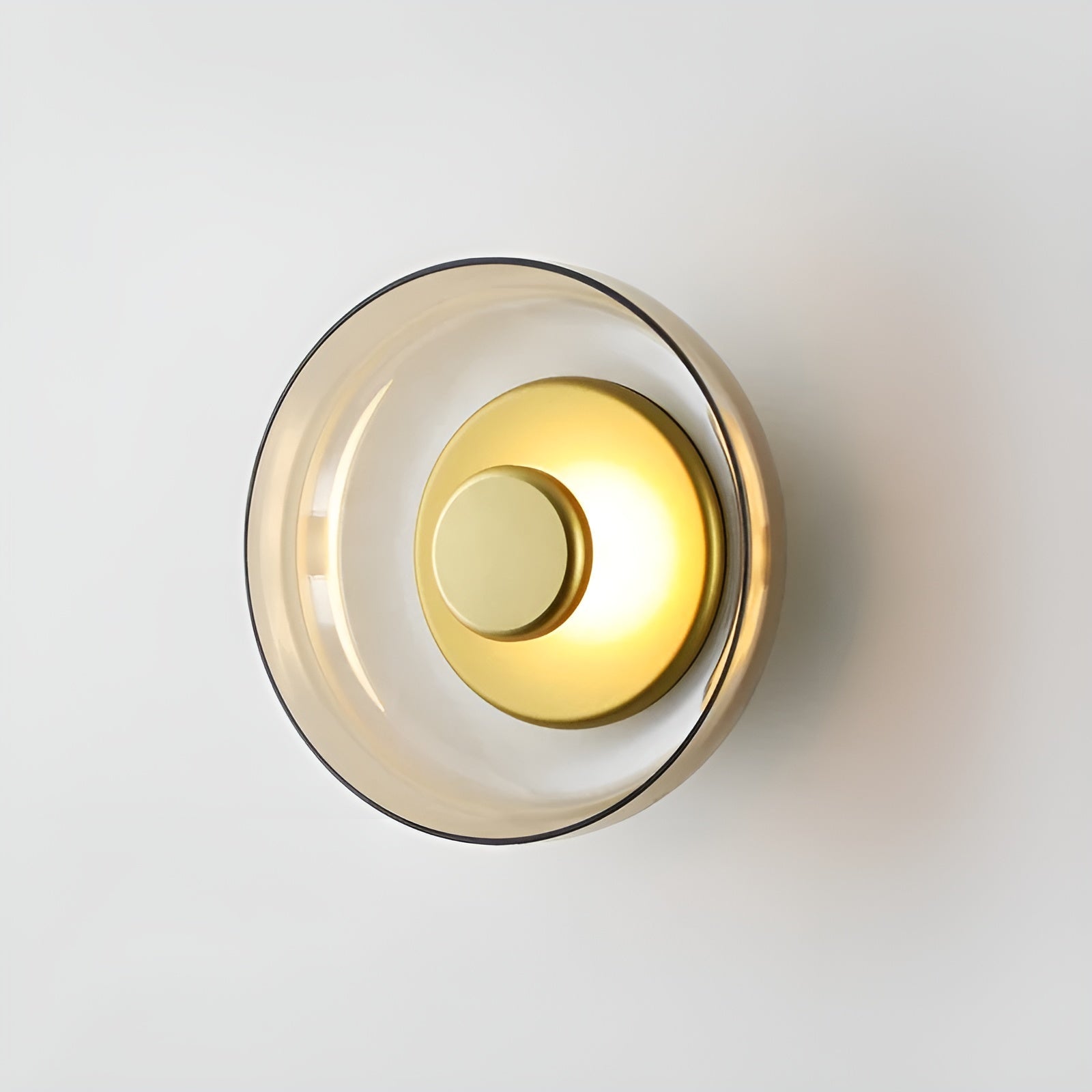 Luxury Nordic Glow - Premium LED Wall Lamp with Glass and Gold Accents