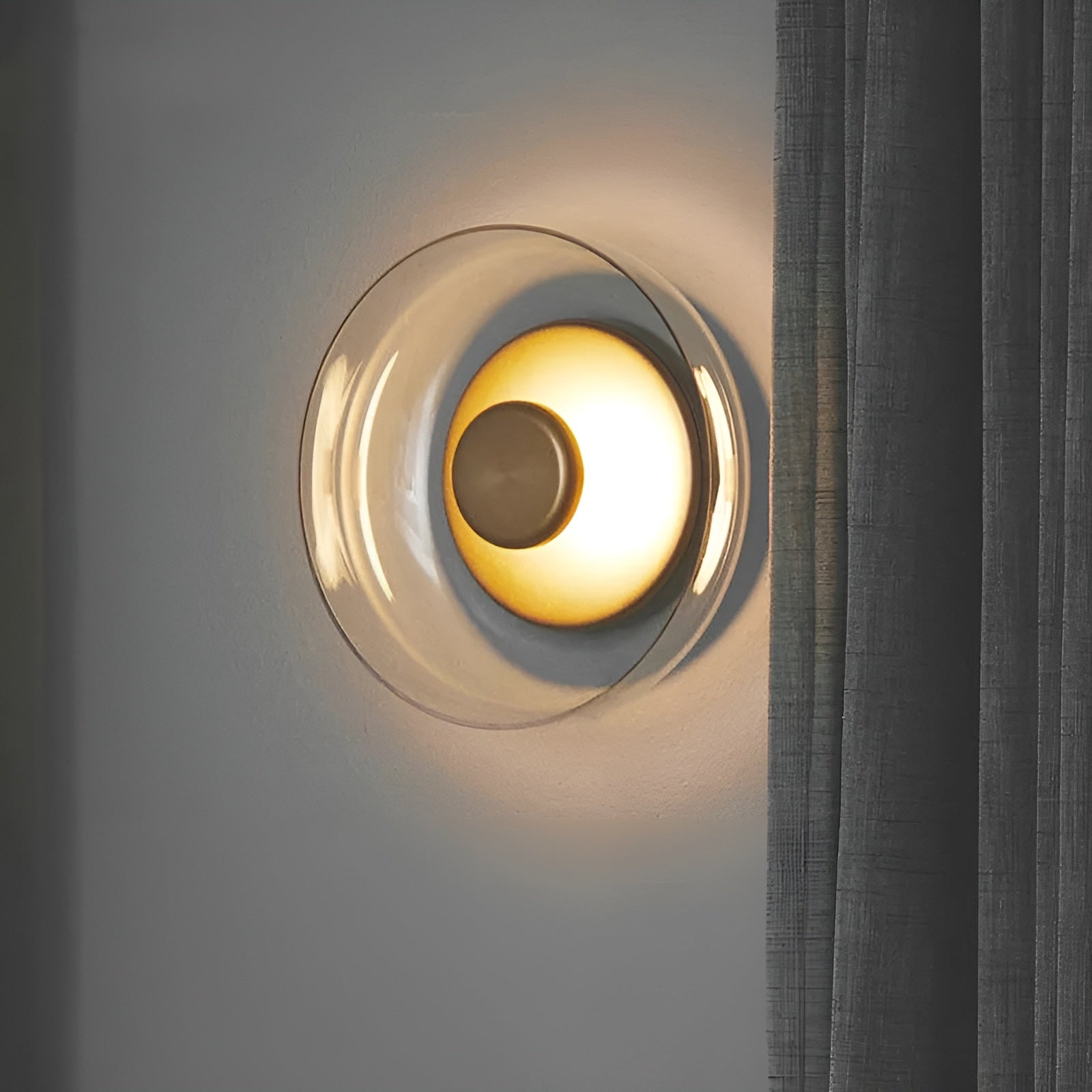 Luxury Nordic Glow - Premium LED Wall Lamp with Glass and Gold Accents