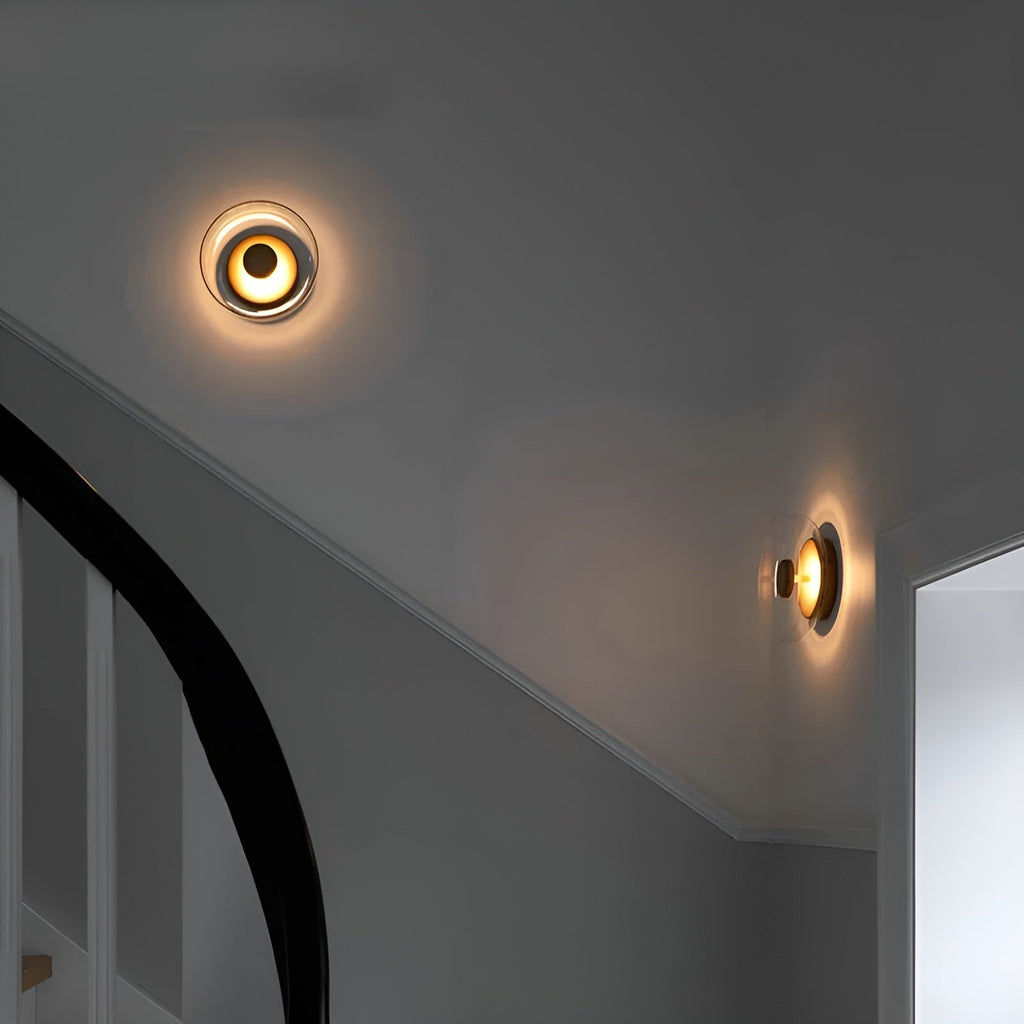 Luxury Nordic Glow - Premium LED Wall Lamp with Glass and Gold Accents