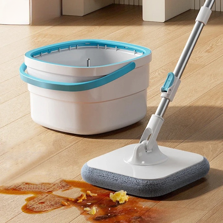 Spin Mop and Bucket Set - Wring out your mop hands-free!