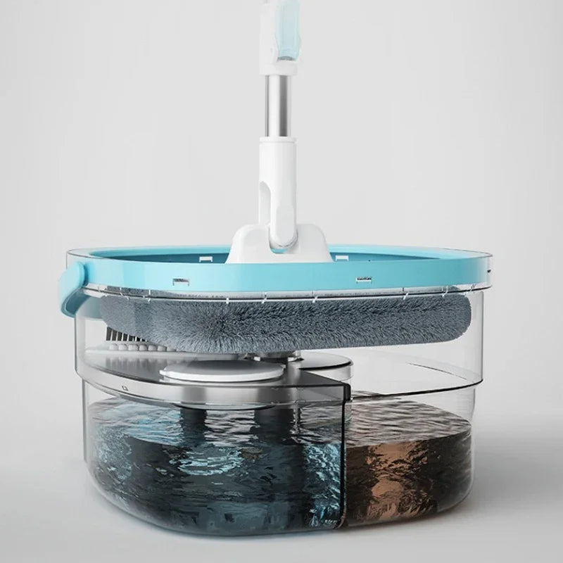 Spin Mop and Bucket Set - Wring out your mop hands-free!