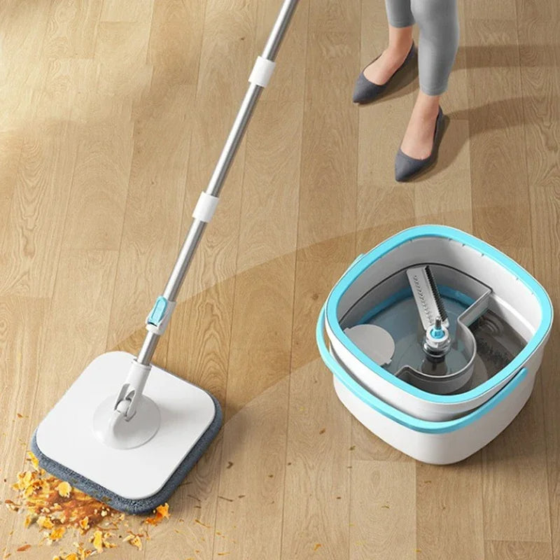 Spin Mop and Bucket Set - Wring out your mop hands-free!