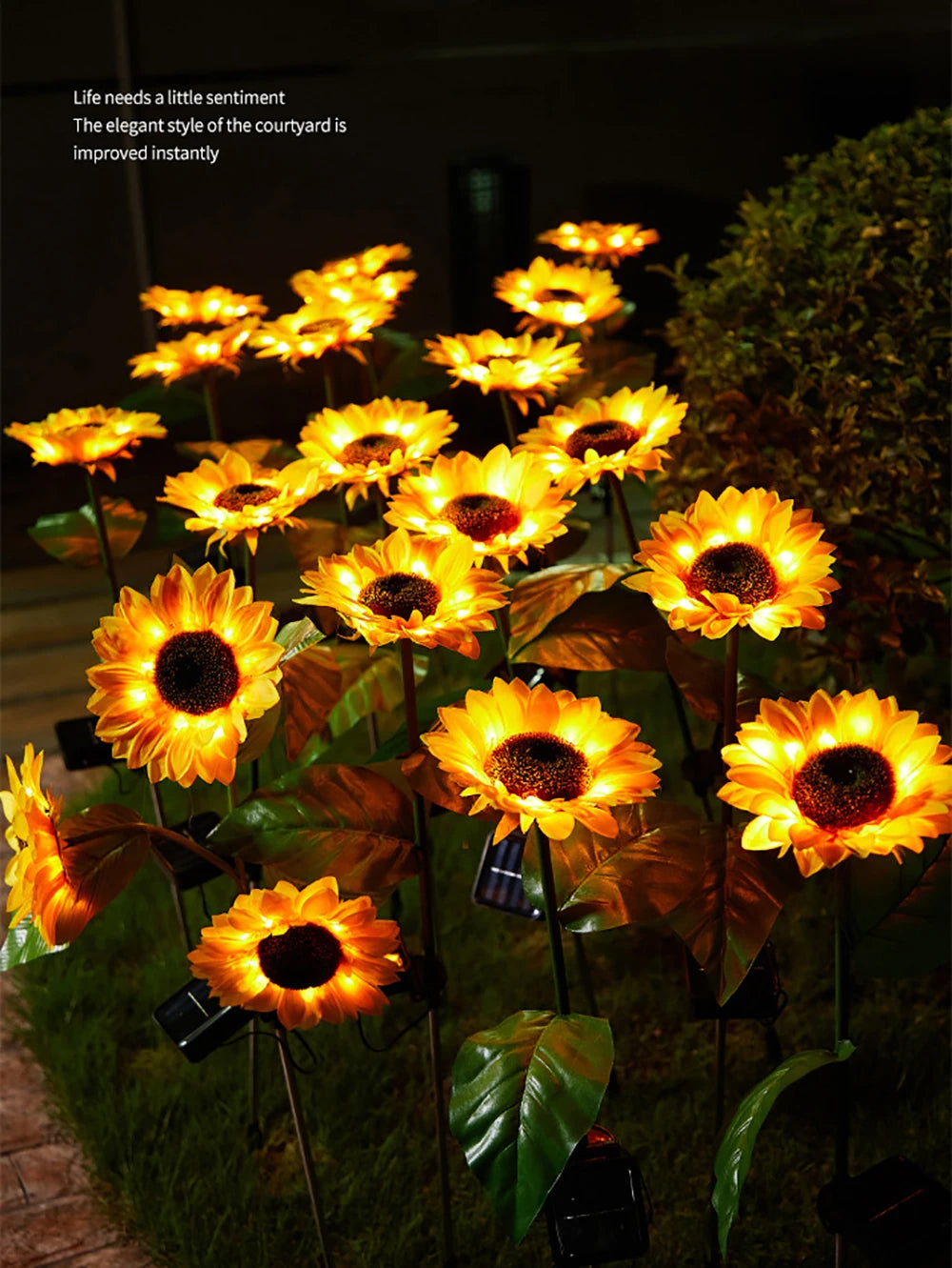 SolarBloom – Realistic Sunflower Garden Lamp for Outdoors