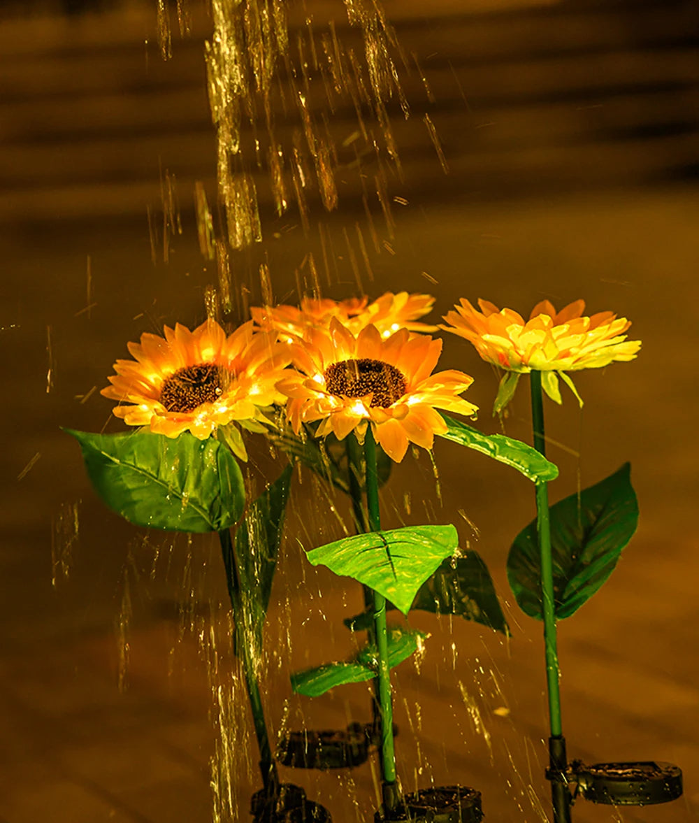 SolarBloom – Realistic Sunflower Garden Lamp for Outdoors