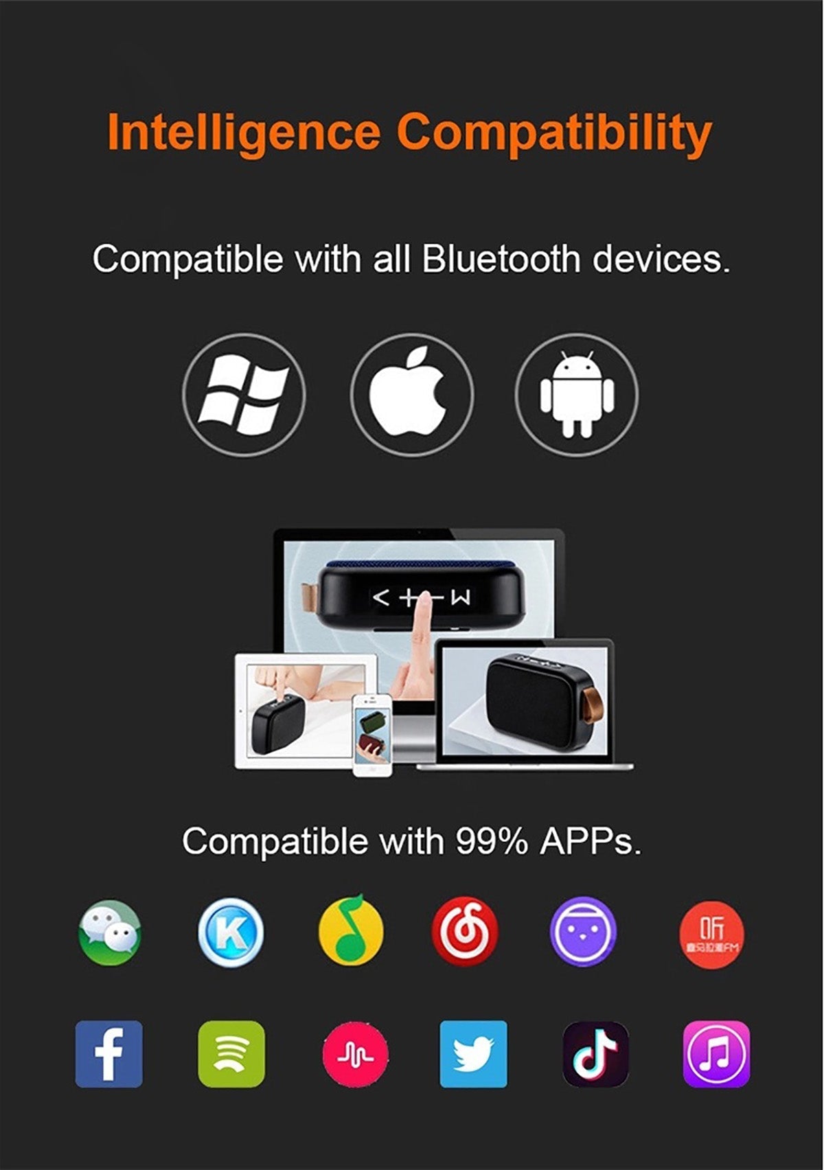 SoundWave – Portable Bluetooth Speaker with Hi-Fi Sound