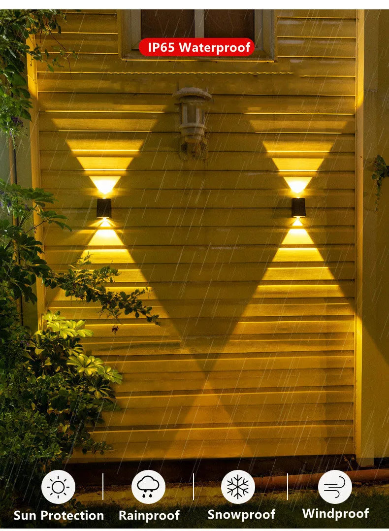 Wireless LED Solar Upside Down Lamps - Create the perfect ambiance in your garden!