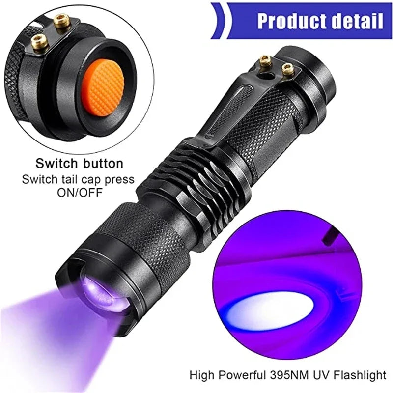 GlowInspect – UV Flashlight for Urine and Stain Detection