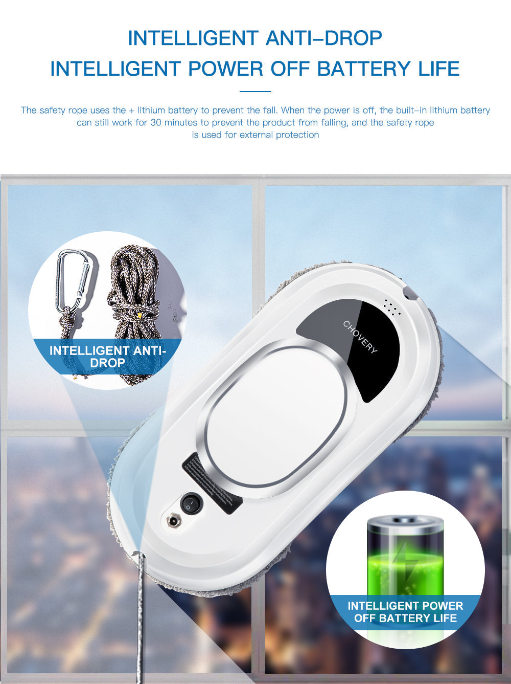 CleanBot – Smart Robot Window Cleaner with Remote Control