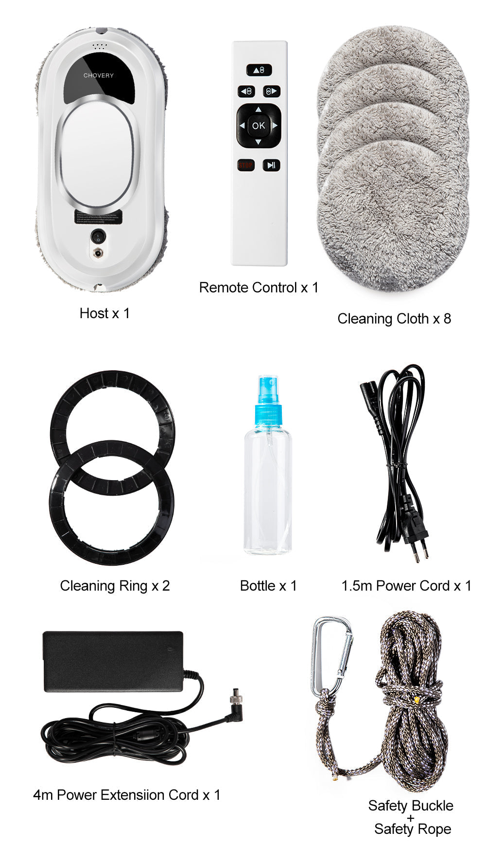 CleanBot – Smart Robot Window Cleaner with Remote Control