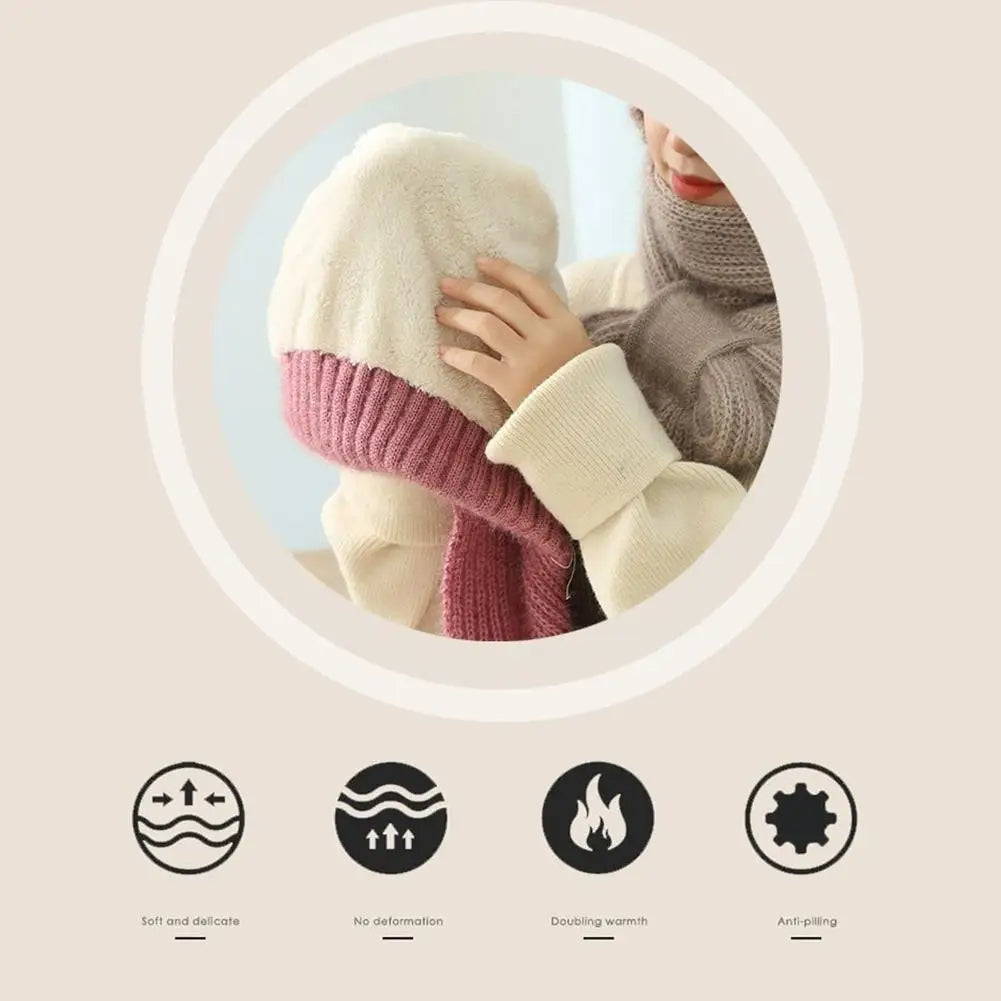CozyWind Beanie & Scarf Set - Women's Winter Fashion