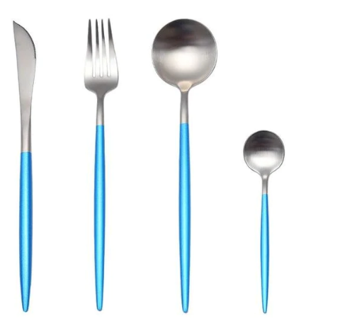 Luxury 24-Piece Gold-Silver Cutlery Set for Stylish Table Settings