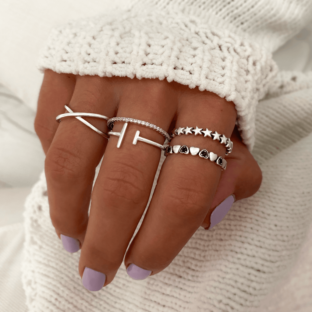 Elegant Double Crossover Ring - Calindra