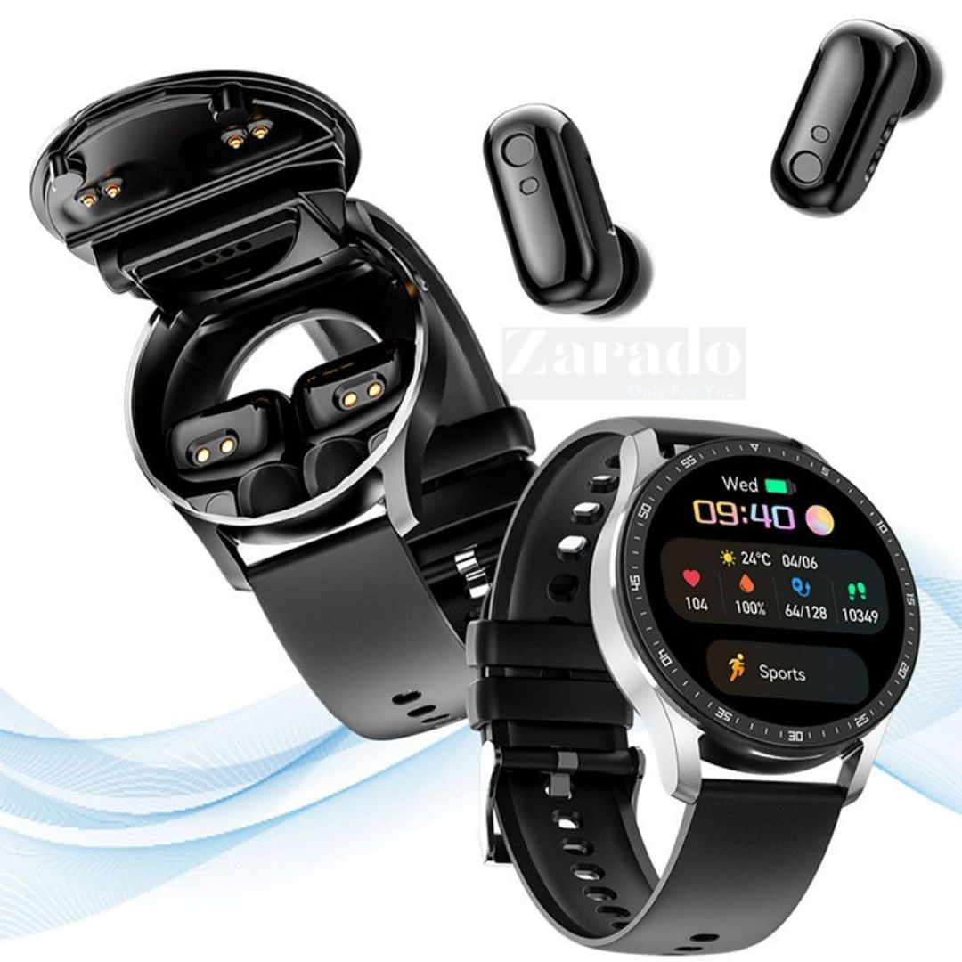 SmartLink Watch – Stylish Smartwatch with Earbuds