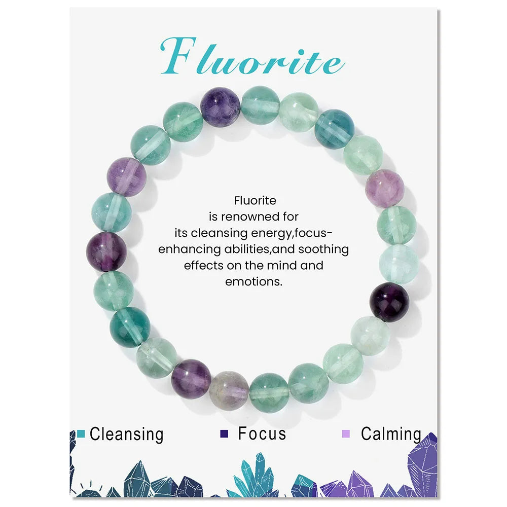 Aria: Natural Crystal Bracelet for Healing Energy