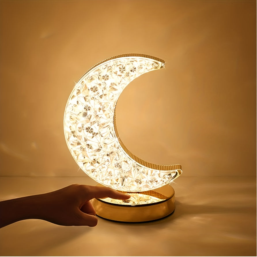 CrystalGlow Lamp - Dimmable Touch Table Lamp