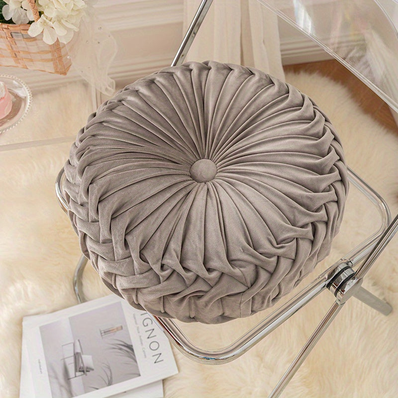 Velvet Pumpkin Cushion - Luxury Plush Cushion for Comfort