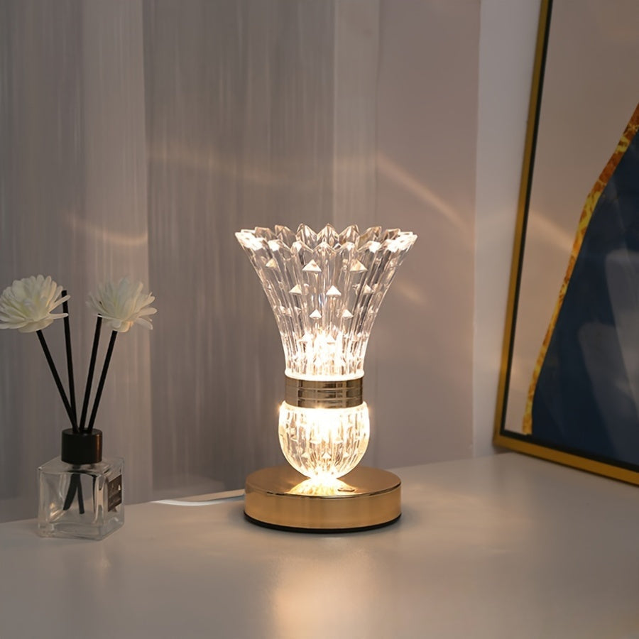 VaseLicht - LED Crystal Table Lamp with Dimmable Ambiance