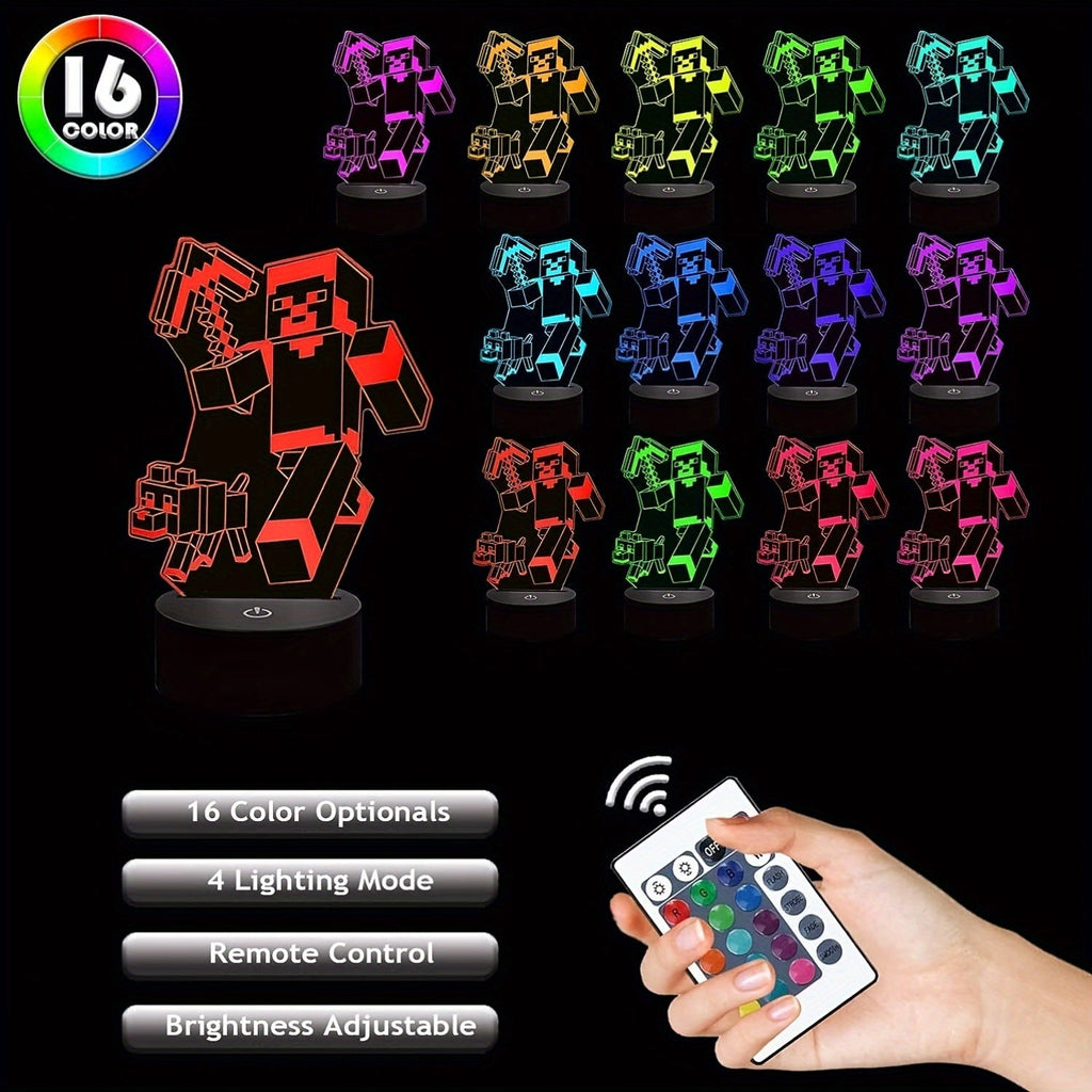 IlluGlow - 3D Night Lamp with Colors and USB