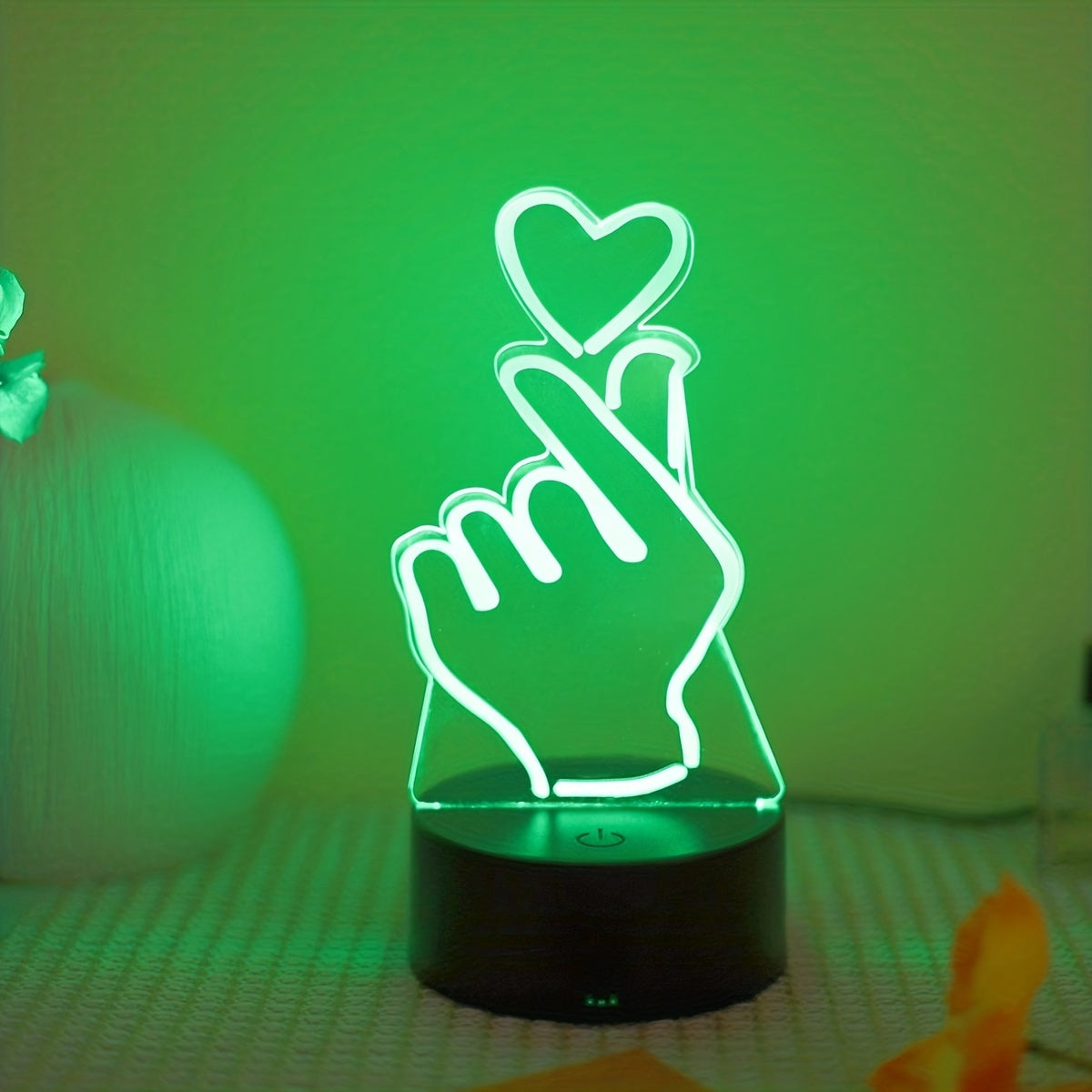 IllumiHeart - Colorful LED Night Light with Touch Control
