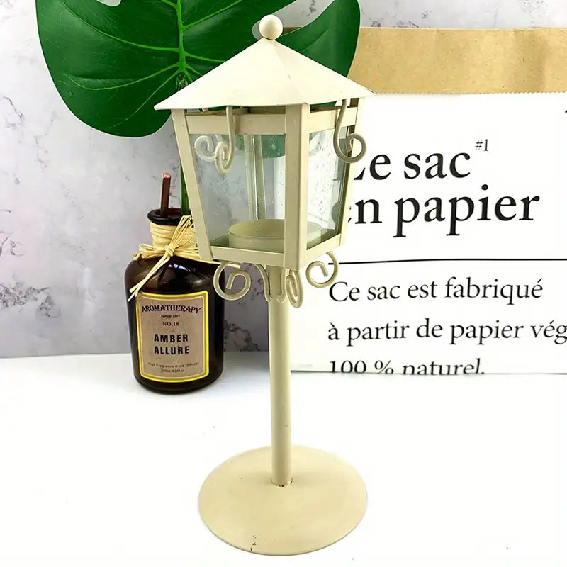 CityGlow - Retro Candle Holder Pavilion Design