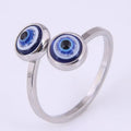 Esra Adjustable Ring with Protective Evil Eye