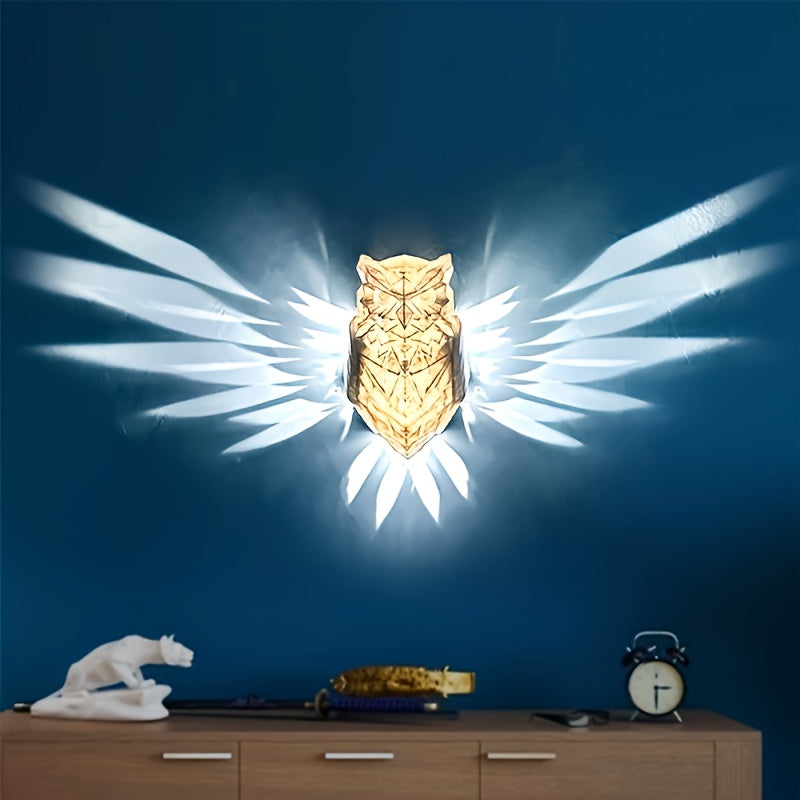 OwlGlow Wall Light - Geometric LED Wall Decoration