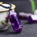 Amethyst Healing Crystal Necklace - Lyra Collection