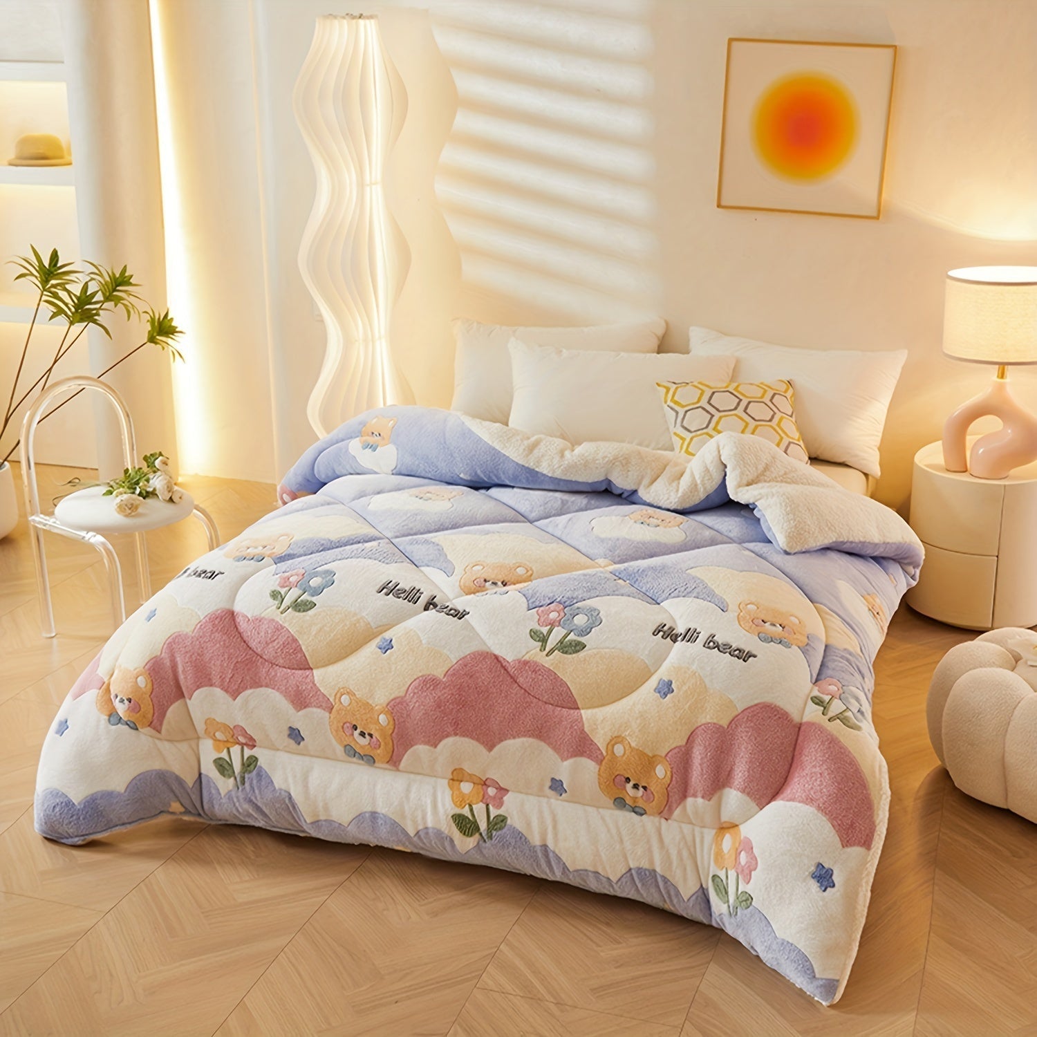 FloralDream – Soft Fleece Winter Duvet