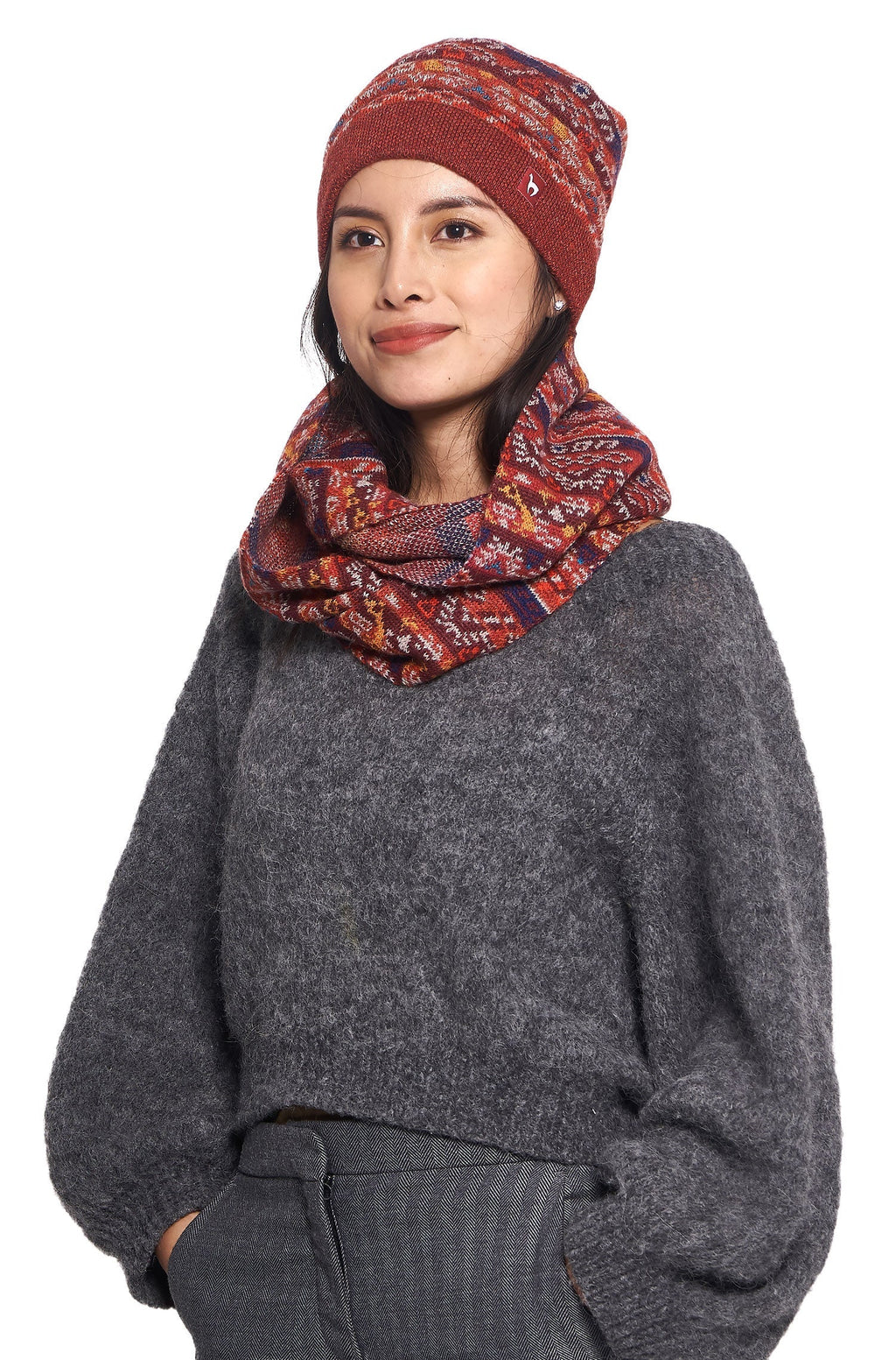 AlpacaFit Beanie - Luxury Jacquard Beanie made of 100%