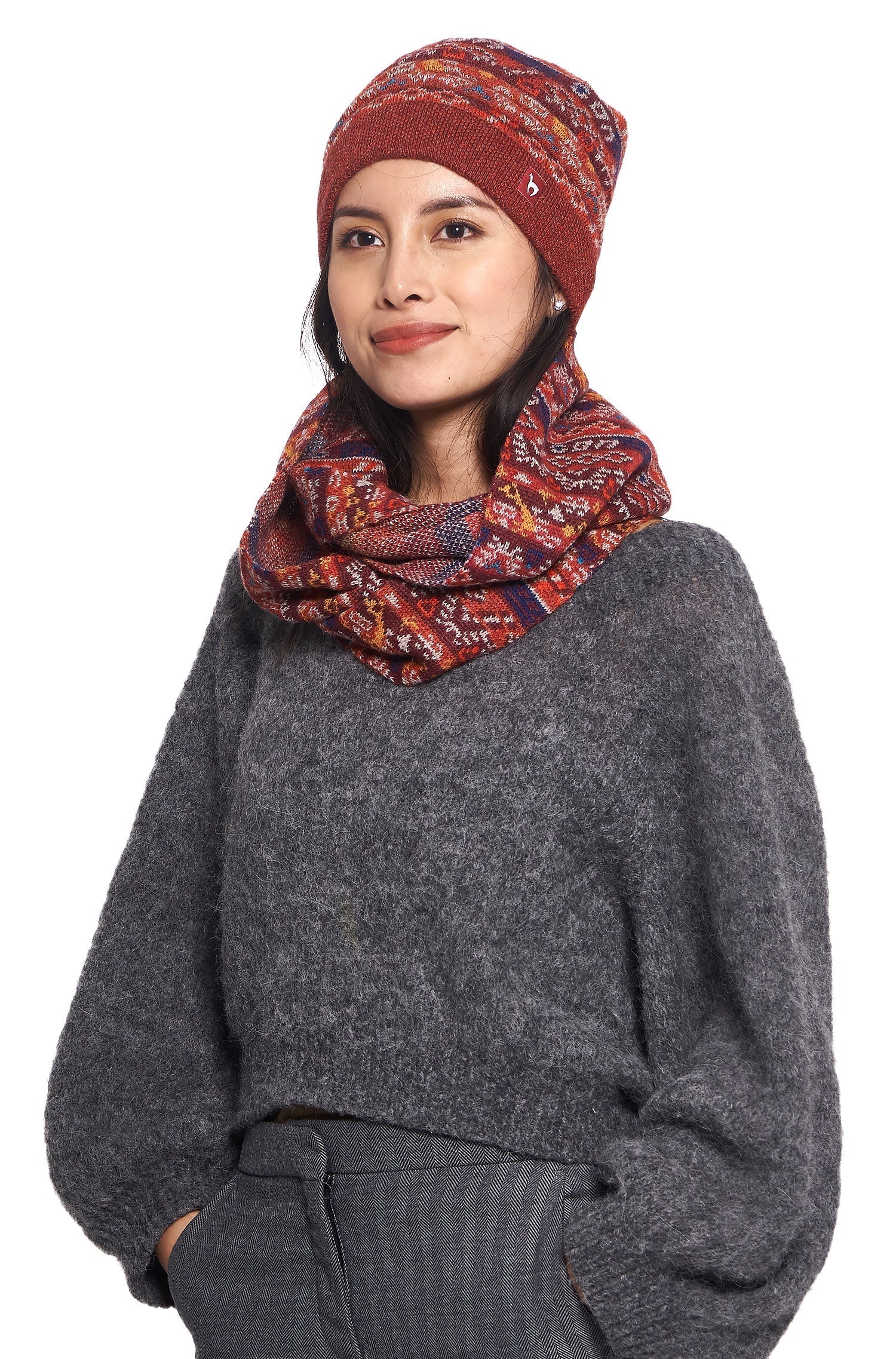 AlpacaFit Beanie - Luxury Jacquard Beanie made of 100%