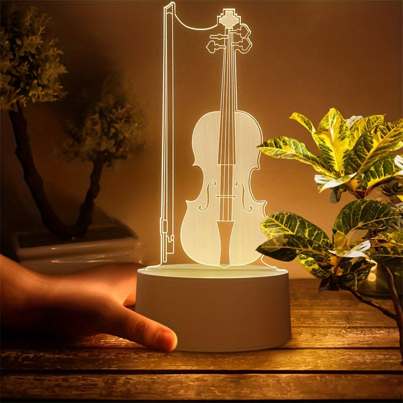 MelodyGlow Lamp - 3D Cello LED Table Lamp