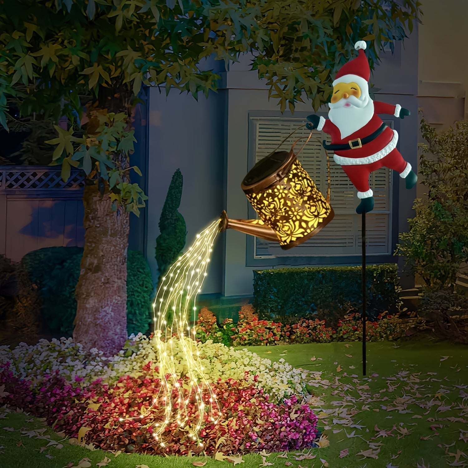 LumiFlow – Solar Powered Waterfall LED Garden Lights
