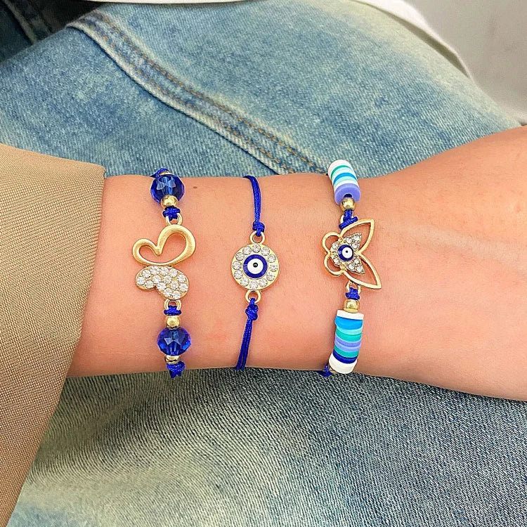 Elif Evil Eye Partnership Bracelets - Protective Connection