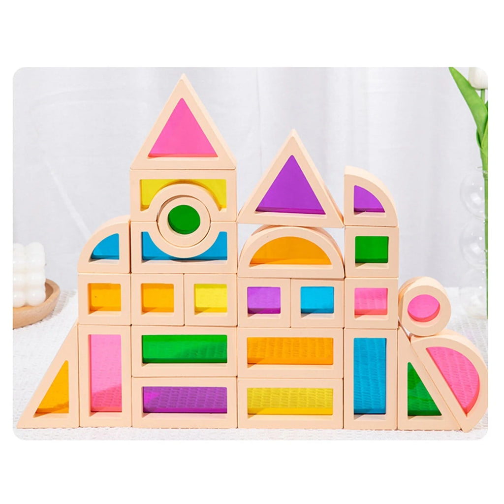 CreativeBlocks – Colorful Wooden Play Stones for Children