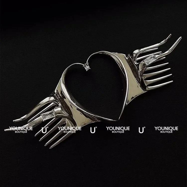 Silver Elysia Elf Wing Earrings