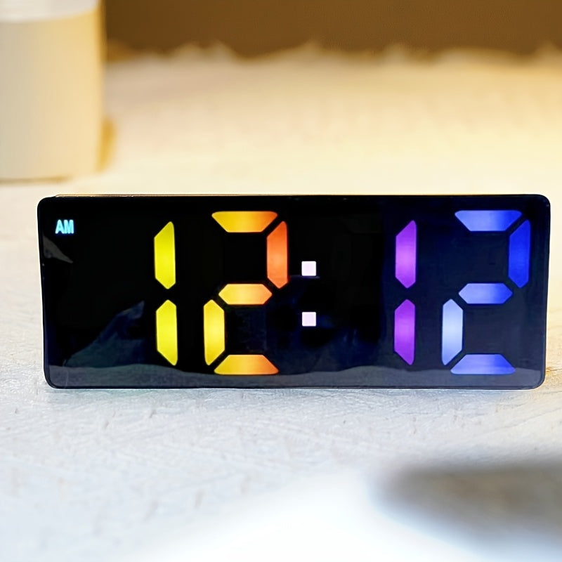 DigiTime Clock - Stylish LED Alarm Clock with Date Display